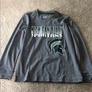 Boys Youth L Michigan State Dri Fit long sleeve
